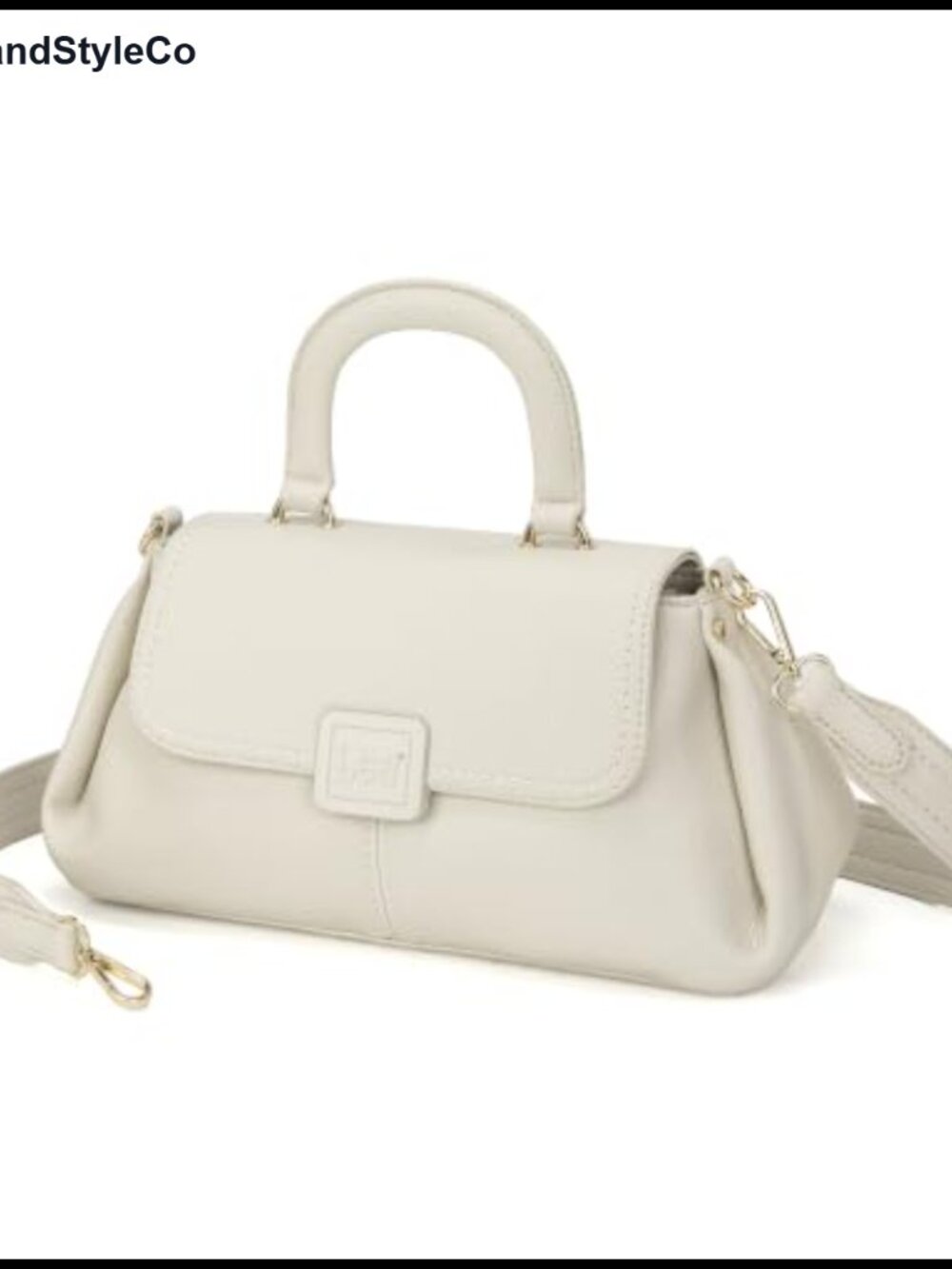 Vegan Leather Satchel Bag Top Handle Crossbody Purse